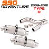 Modified Exhaust Tail Pipe for 990 Adventure Motorcycles (2006-2012)