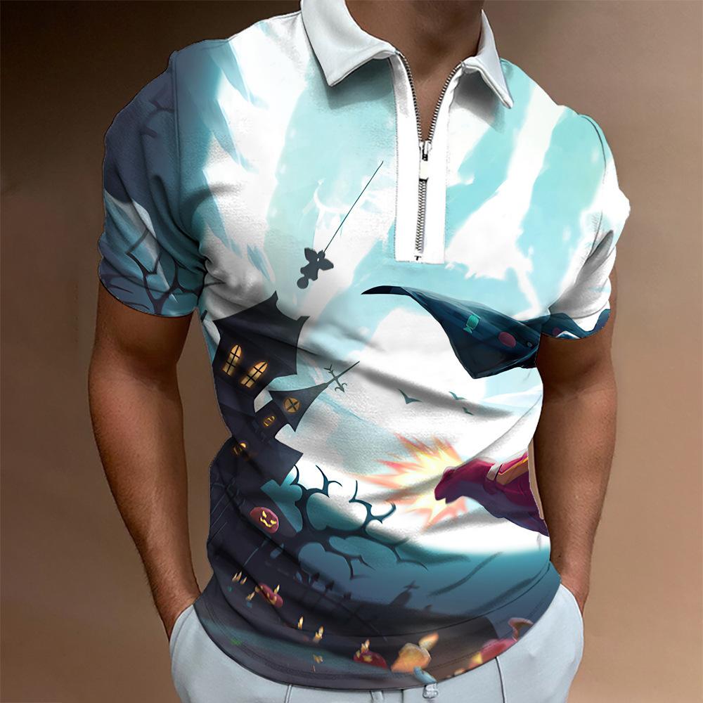 Stylish Plaid Short Sleeve Polo Shirt, Casual Comfort for Daily Wear