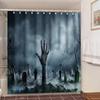 Skull Shower Curtain Waterproof Polyester Fabric Gothic Halloween Sexy Woman Love Print Shower Curtain Cortina De La Ducha