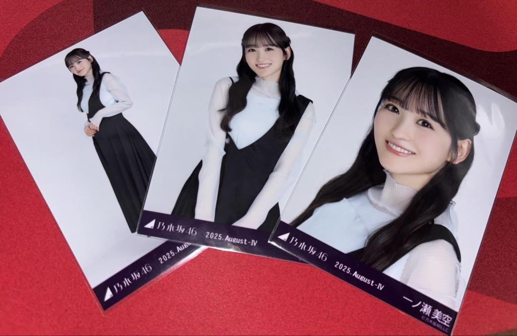 [USED] Nogizaka46 Raw Photo Asymmetrical 3-Piece Complete Set Ichinose Misora