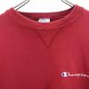 Champion 90s Logo Embroidery Long Sleeve Sweat Trainer M Red Back Brushed Men's Used