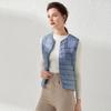 Women's 2025 Lightweight Collarless Down Vest - Short, Versatile, Fashionable Korean Style.