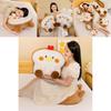Cute Cartoon Biscuit Bear Plush Toy Cushion Pillow For Kids Fun And Fluffy Gift For Birthdays