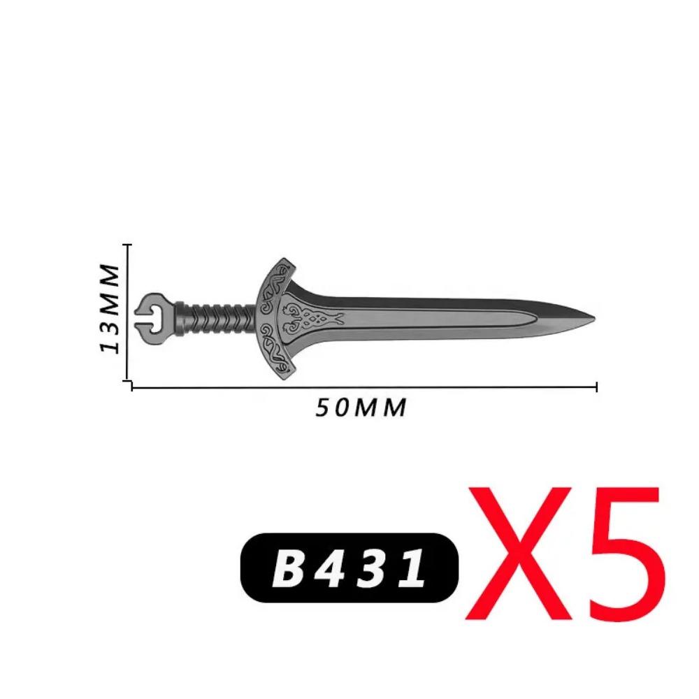 MOC Military Medieval Building Blocks Accessories Soldier Figures Bicolor Weapons Crossbow Sword helmet Tomahawk Toy Gift X006