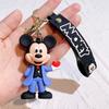 Disney Set di Portachiavi Personaggi Serie Floreale di Topolino e Minnie Carino Cartone Animato Bouquet Portachiavi per Coppia Modello Floreale Borsa Regalo