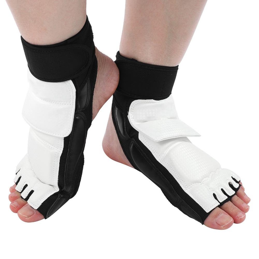 2pcs Padded Palm Martial Arts Foot Guard Fingerless Boxing Gloves Taekwondo Sparring M