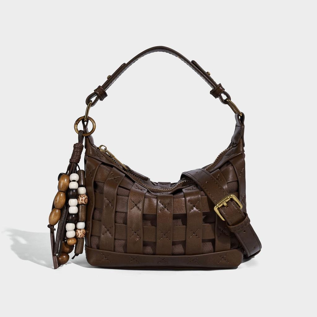 This Year's Trend 2025 New Niche Design Woven Hollow Handheld Basket Bag Stylish Versatile Trendy Women's Bag