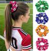 Women's World Cup Football Print Large Scrunchie - High Elasticity Hair Tie