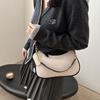 Yogodlns Stylish Luxury Design PU Leather Hobo Shoulder Bag Women Cherry Pendant Small Crossbody Bag For Daily Use Tote Bag