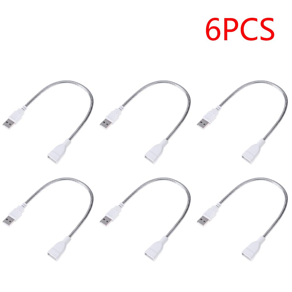 29cm USB Male To Female Extension Cable LED Light Adapter Wire Metal Flexible Tube