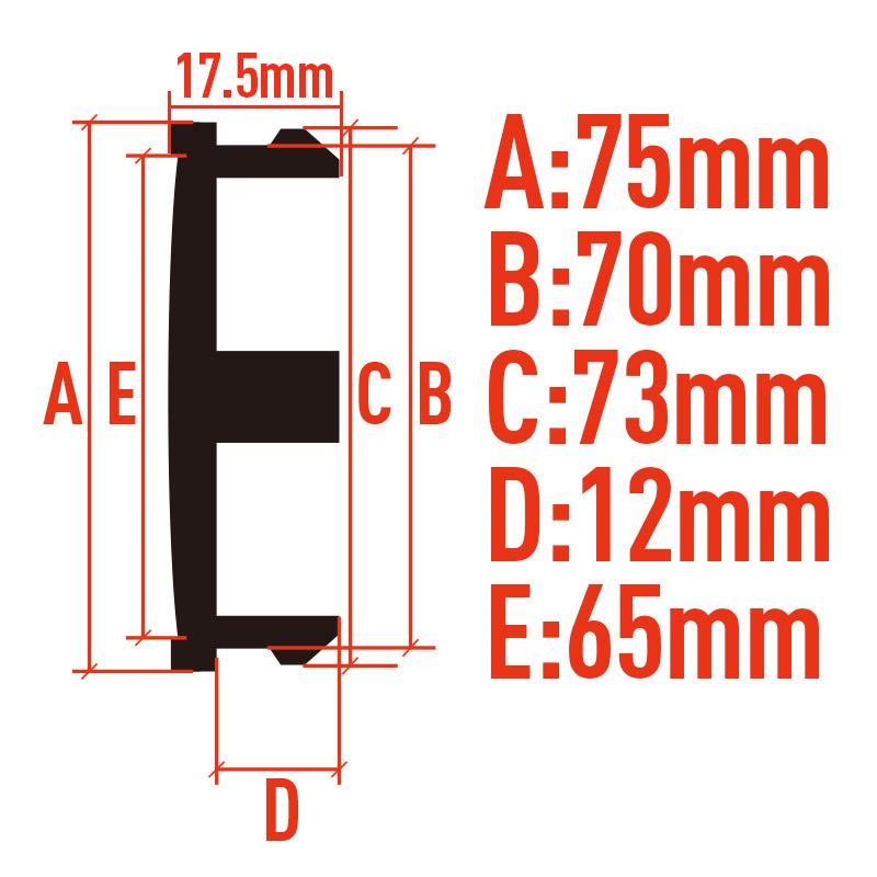 4 ks/šarže 75MM středové krytky kol pro WORK EMOTION Kolo Znak Logo Auto Stylingové Doplňky