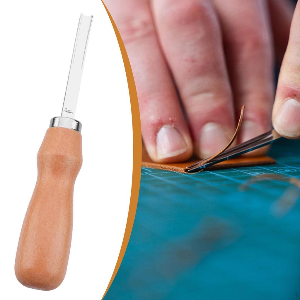 Edge Skiving Beveler Trimmer for Thinning Cutting Leather Working Tool Lightweight Leathercraft