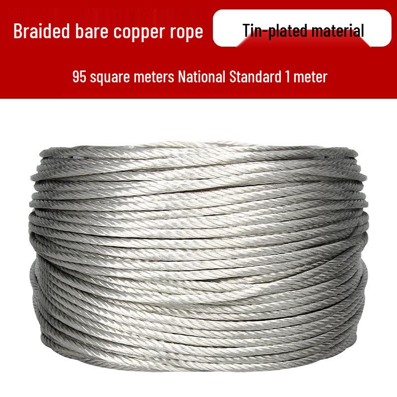 Transparent Soft Copper Grounding Wire for High Voltage Lightning Rods - Purple Copper Stranded Welding Cable
