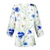 Women's Casual Vintage Floral Print Lightweight Mid-Length Open Front Cardigan Kimono Style Outerwear for Layering