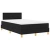 VidaXL Lit Box Spring avec Matelas &amp; LED Noir 120x190 cm Tissu 3342424