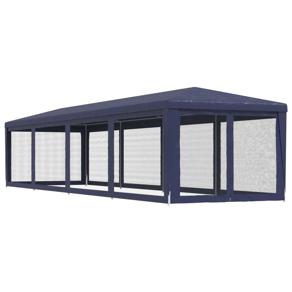 Vidaxl Namiot Z 10 Ścianami Z Siatki, Niebieski, 3X12 M, Hdpe