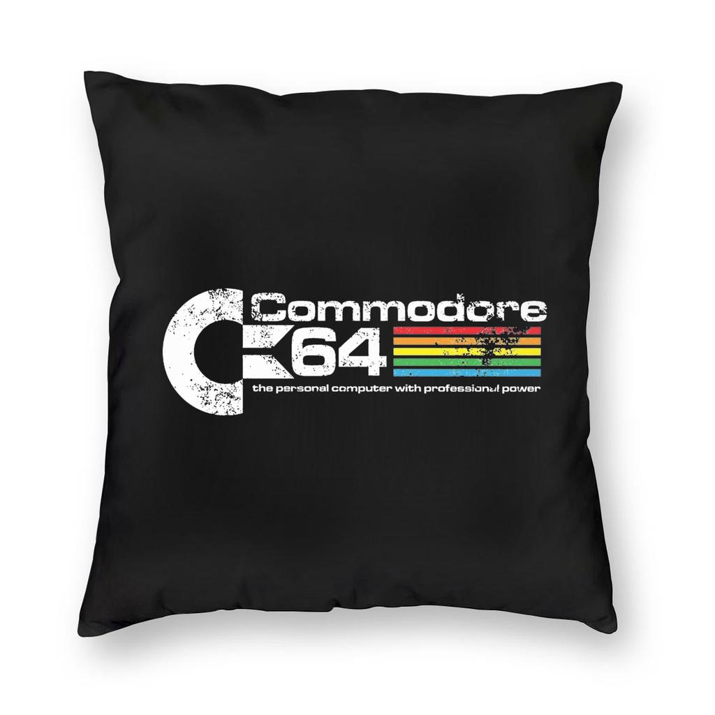 Vintage Commodore 64 Computer Pillowcase Soft Polyester Cushion Cover Decor Pillow Case Cover Seater Square 18''