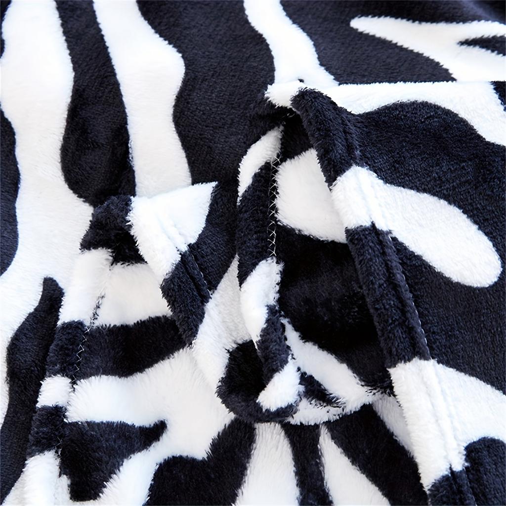 Ink Soft Flannel Throw Blanket, Decorative Blanket for Bed Couch