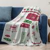 Soft Throw Blanket Cozy Fleece Blanket Decorative Couch Blanket Warm Bedspread Living Room Decor Home Textile Gift