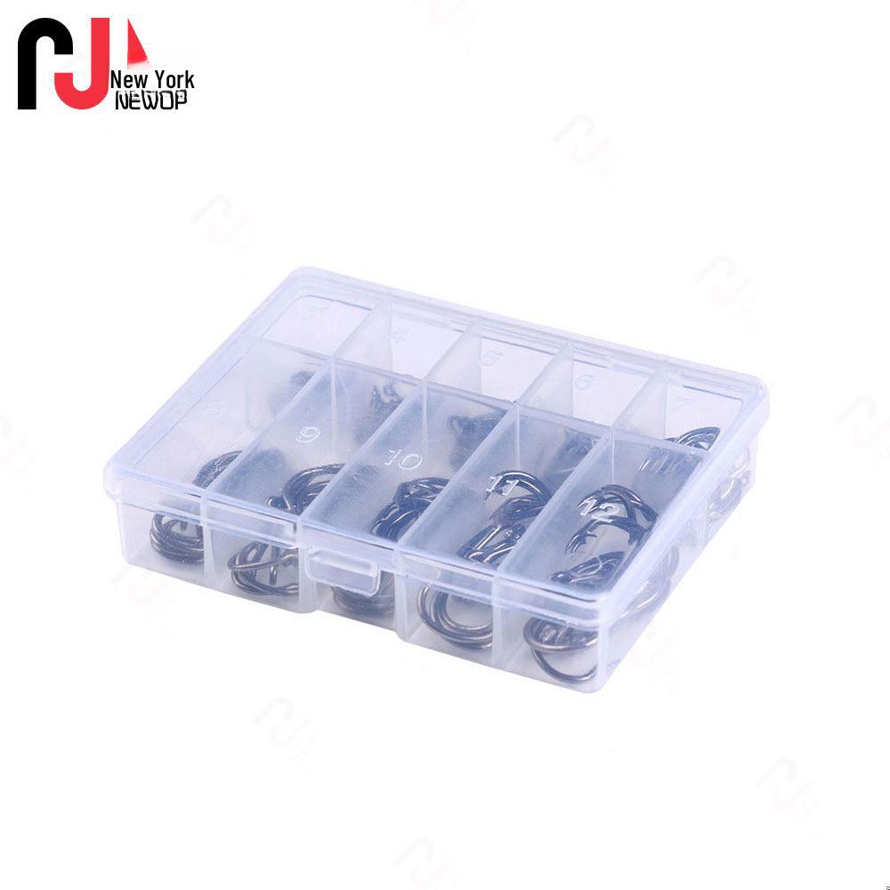 100-500pcs Lure Hook Set with Ise Ni Barb Single Hooks and Tubes In Box