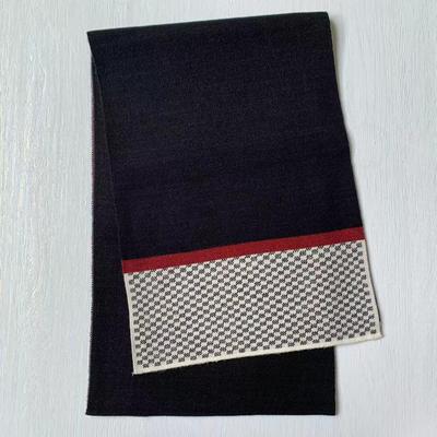 Heren Luxe Verdikte Winter Kasjmier Jacquard Sjaal