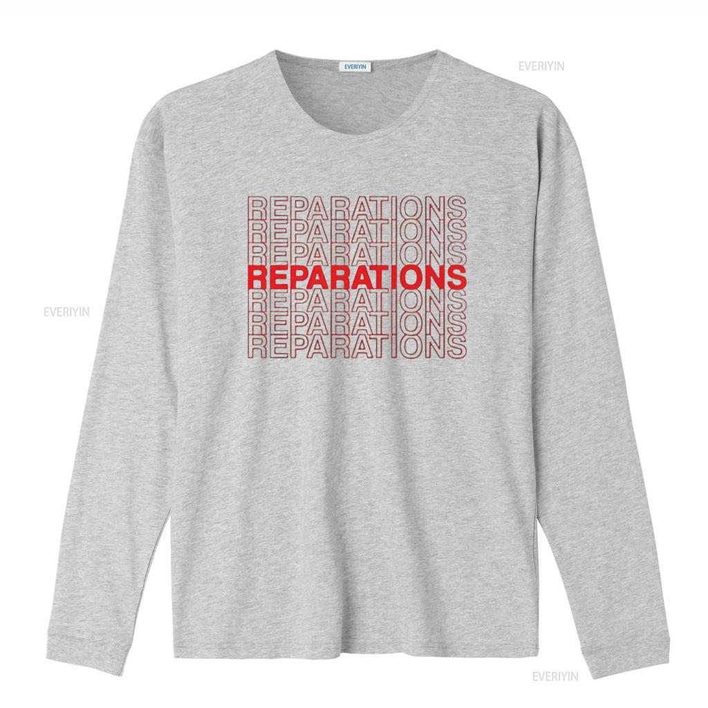 Reparations Pro Black Political Statement Plastic Bag Design Womens T Shirt vintage Washed designer clothes Soft