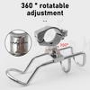 Stainless Steel Fishing Rod Holder Fishing Poles Bracket Clamps On Marine Rod Holder Rail Mount Boats Accessories
