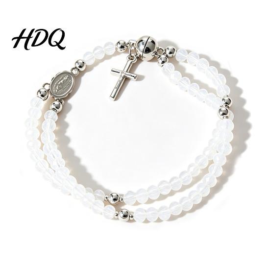 Magnetic Rosary Bracelet Closure Handmade Christian Prayer Beads Devotional Bead Lightweight Easy to Wear
