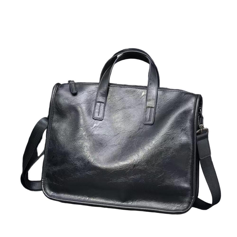 Stylish Men's Business Briefcase: Large-Capacity Handbag & Laptop Shoulder Bag