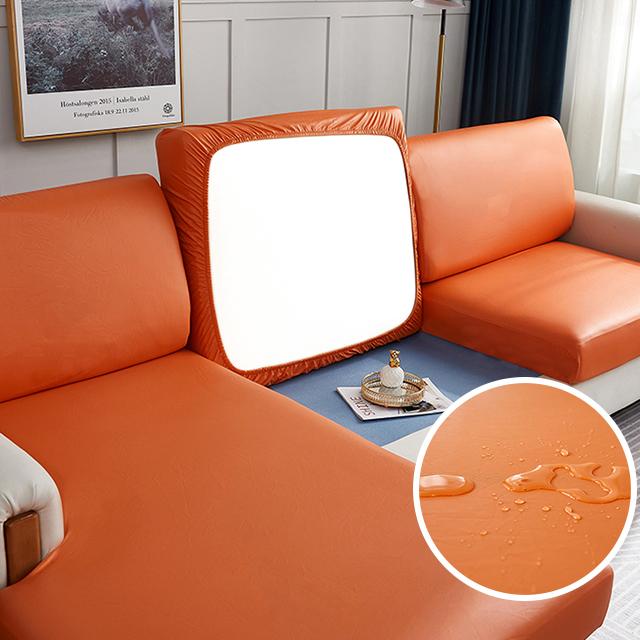 Waterproof Pu Leather Sofa Cushion Cover For Living Room Furniture Protector Stretch L-Shaped Corner Armchair Sofa Slipcovers