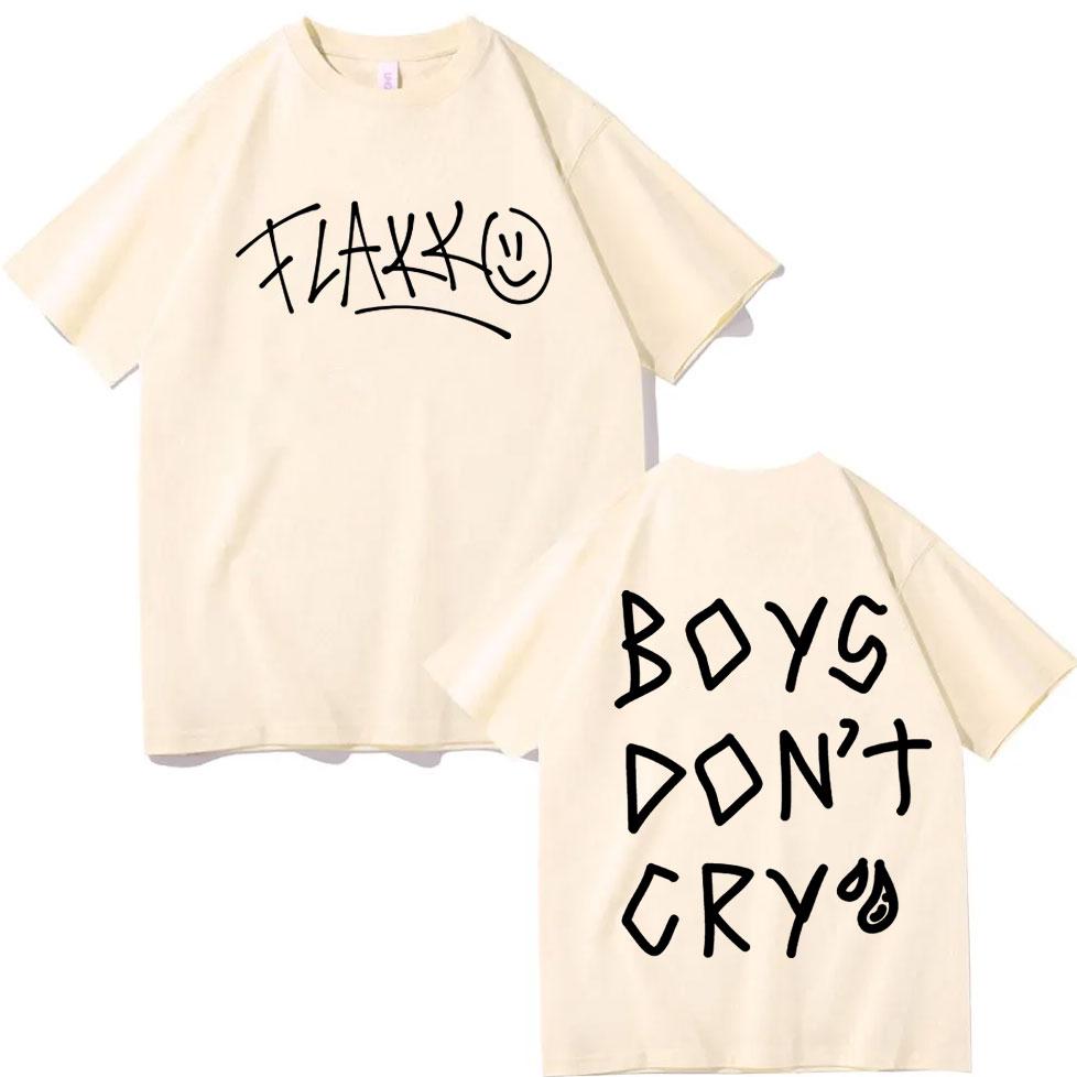 

Футболка Rels B Flakk Smile Футболки с принтом надписи Boys Don t Cry Модные повседневные футболки оверсайз с коротким рукавом Унисекс уличная одежда XXXL хаки