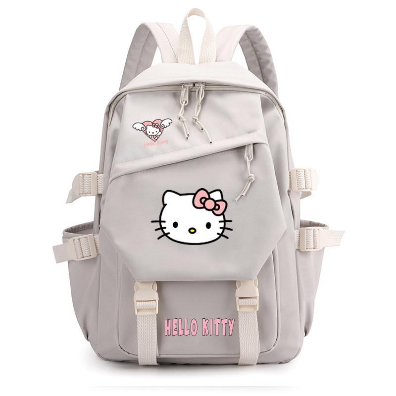 Hello Kitty Schulrucksack Für Mittelstufe Und Oberstufe Modisch Cartoon Nylon
