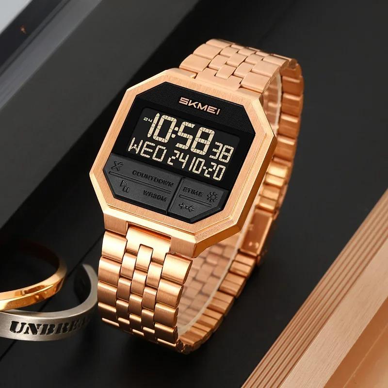 2350 LED Luxury Digital Watch for Men Sports Electronic Waterproof Display Wristwatches Mens Countdown Clock Reloj Hombre