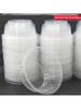 Thick Disposable Plastic Bowls with Lids, Round Takeaway Food Containers, Bulk Pack
