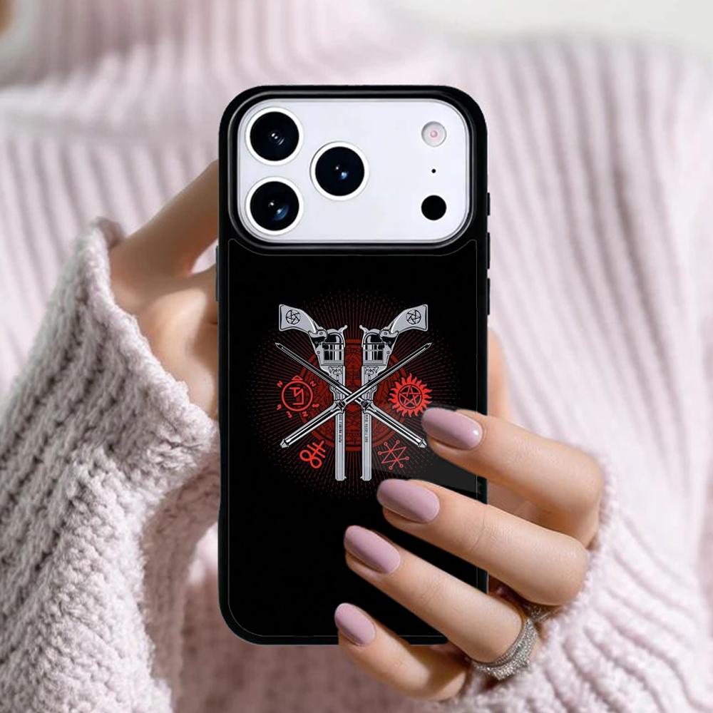 Supernatural Symbol Phone Case For Apple iPhone 17 Air 16E 15 14 Plus 13 12 11 Pro Max Mini Funda Cover