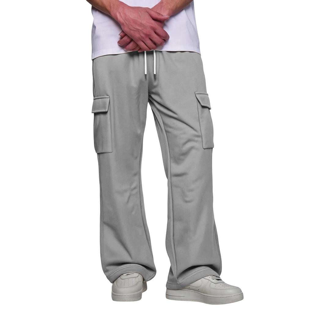 Men's Cargo Pants with Four Pockets Elastic Waist and for Casual Everyday Wear