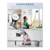 Electric Bath Cleaning Brush, Bath Polisher, 9 Replacement Brushes Included, 28-128cm Length Adjustment, 2 Angle Adjustments, 120 and 180, 3