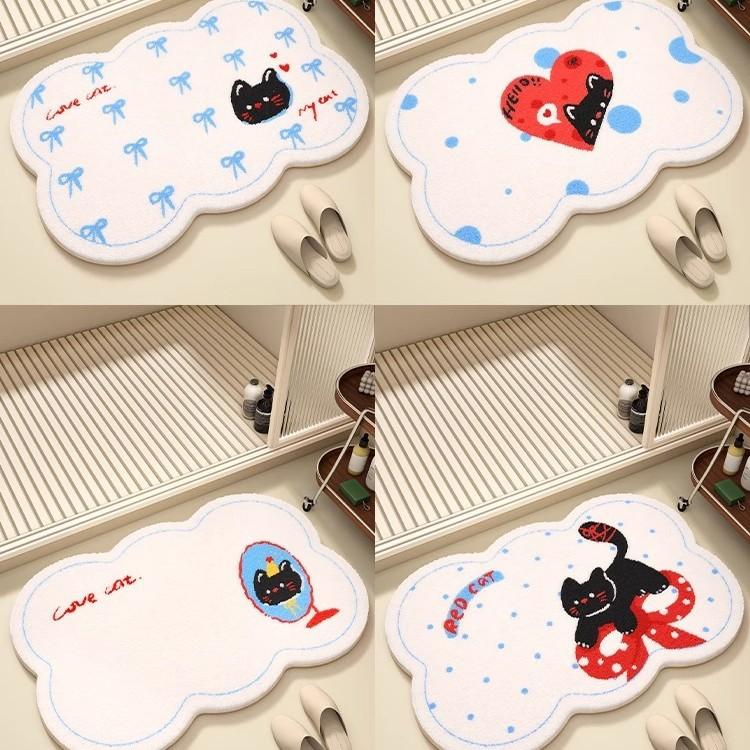 Bathroom Floor Mat Toilet Door Absorbent Non Slip Carpet Shower Home Floor Mat