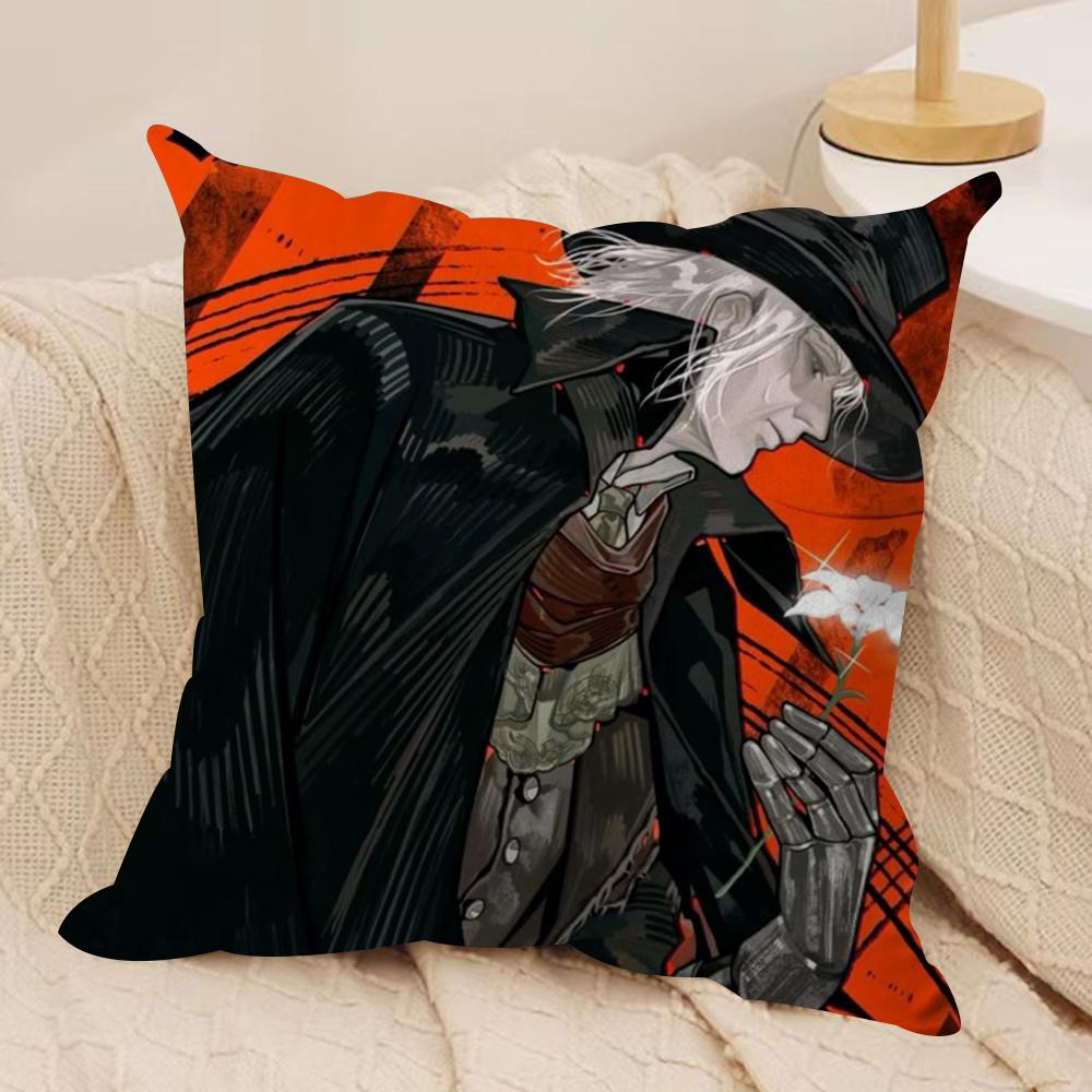 Black C-CloverS Cushion Cover Soft Plush Double-Sided Decorative Pillow Cover Cozy Sofa Cushion Case Home Gift for Living Room