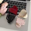 Acetic Korean Handcrafted Acid Heartshaped Crystal Hair Clip Ultra Sparkling Clip With A Touch Elegance Of