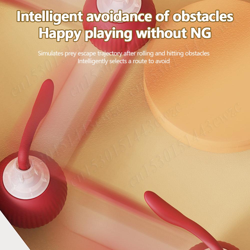 Interactive Cat Toys Ball Funny Cat Toys Pet Automatic Rolling Ball Rechargeable Fast Rolling Ball Anti-Depression Pet Toy