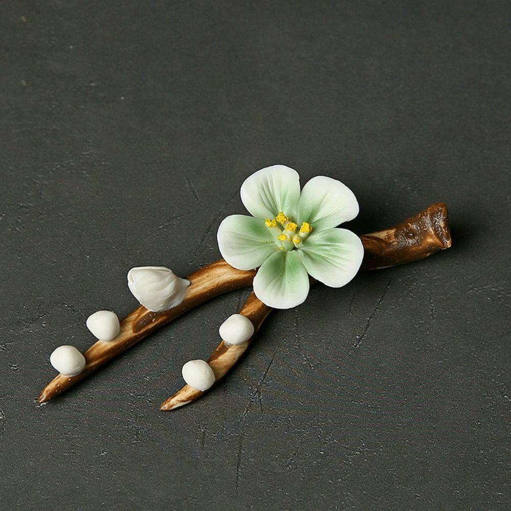 Ceramics Writing Brush Stand Flower Shape Aromatherapy Base Gift Tea Table Oraments  Offices