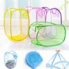Large Capacity Folding Household Laundry Storage Basket Mesh Dirty Clothes Storage BasketToy Storage Bag Household StorageBucket