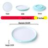 Nordic Round Melamine Shallow Plate for Buffets and Stir-Fry Dishes