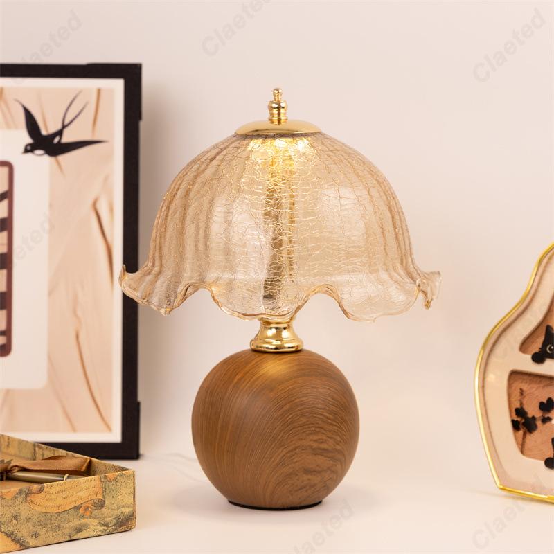 European-style New LED Ceramic Glass Table Lamp Living Room Study Bedroom Bedside Atmosphere Decorative Lighting