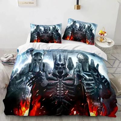 Capa de edredom impressa em 3D Witchers Jogo de cama Conjunto de cama Duplo Twin Full Queen King Adulto Crianças Roupas de cama Capa de edredom