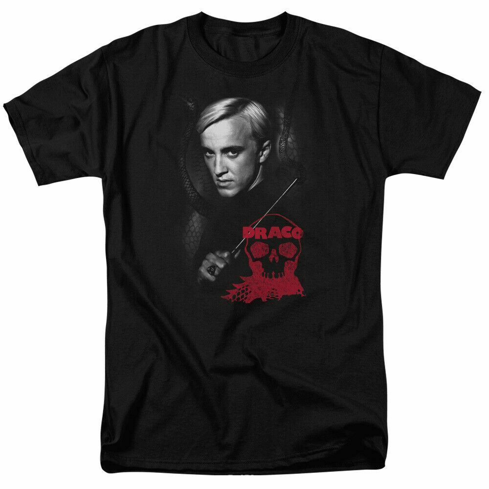 Harry Potter Draco Portrait T-shirt Mens Licensed Wizard Movie Tee Black L