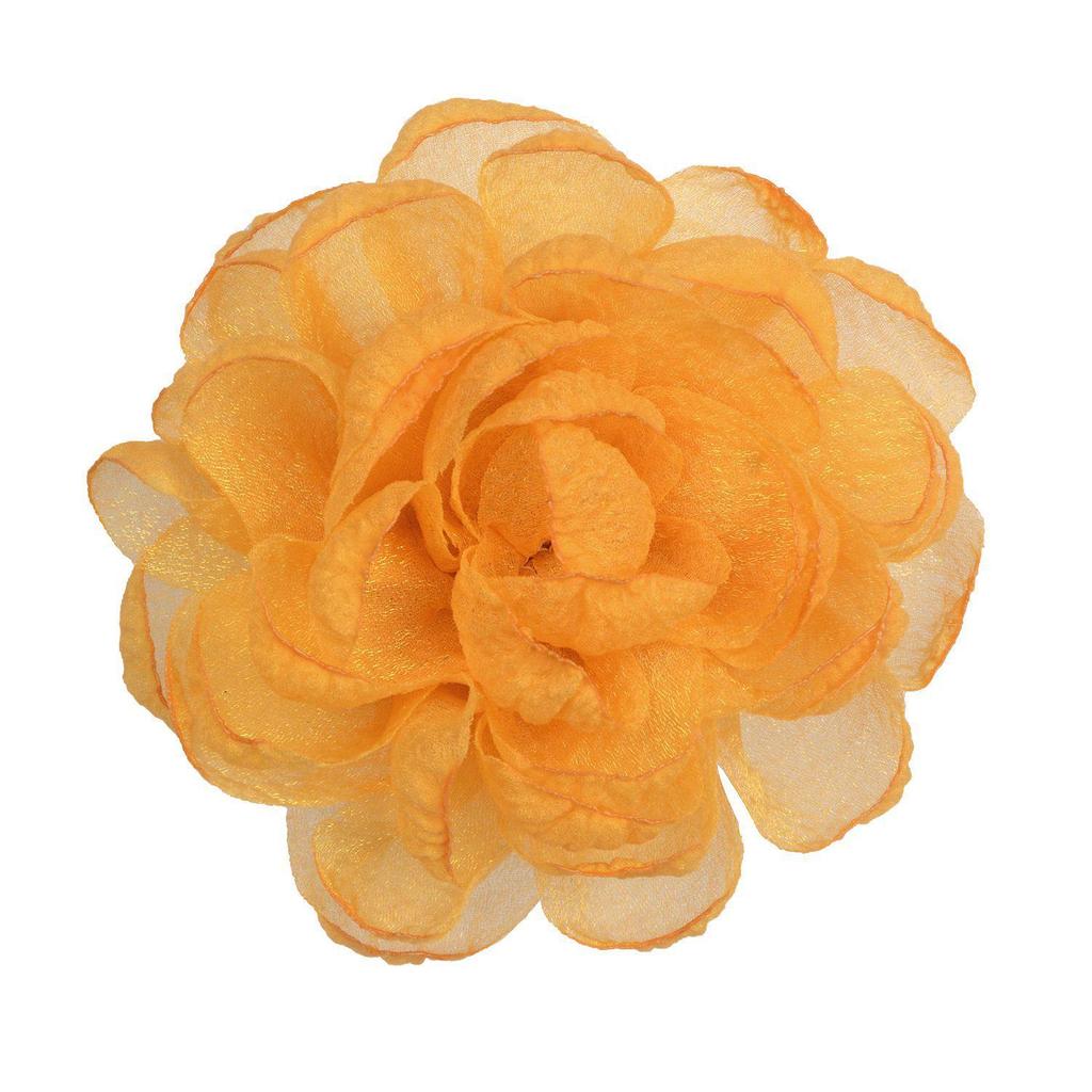 Caro Blumenstoff Rose Haarspange - Europäischer & Amerikanischer Stil Dutt-Accessoire