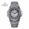 [TANDY] TANDY Engraved Line Men's Metal Watch T-6295