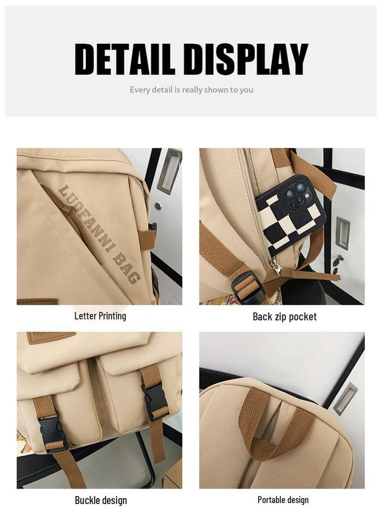 Trendy Large-Capacity Backpack for Students - Perfect for Junior High, High School, and College